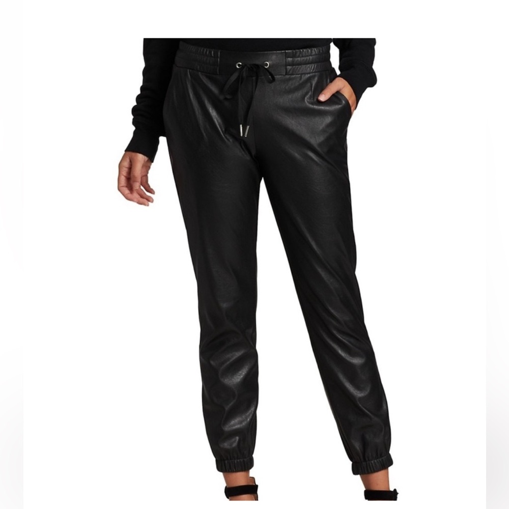 N:Philanthropy Size M Medium Scarlett Faux Leather Joggers